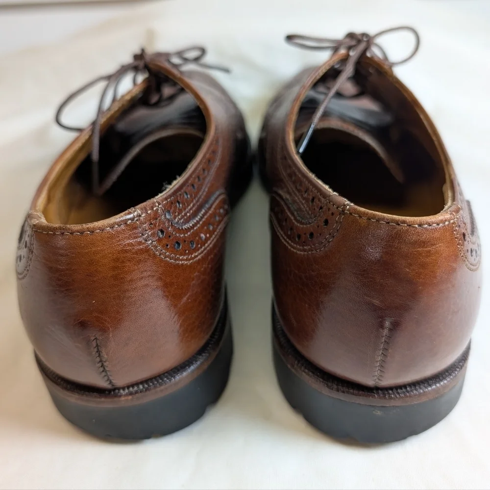 Cole Haan Men's Leather Wingtip Oxfords Size 9.5 Like New!